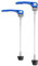 VGEBY1 Bike Skewers Set, Quick Release Shaft 1 Pair Wheel Hub Front Rear Quick Release Lever (Blue)