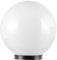 Velamp Sfera APOLUX SPH250 Globo, Lampione da Esterno, 250mm, Attacco E27, LED Compatibile, Stagna IP44, per Giardino, Parchi, Condomini, Terrazzi, Bianco