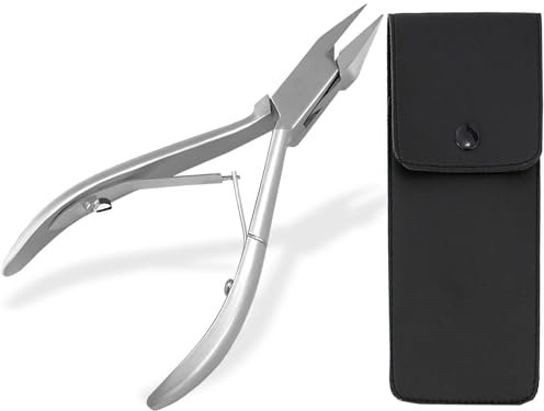 Eckenzange Nagelzange mit Scharfer und Spitzer Schneide für Ecken und Tief Eingewachsene Nägel Pediküre Nagelknipser Fußnagelzange zur Fußpflege Rostfrei Edelstahl (13,5 cm)