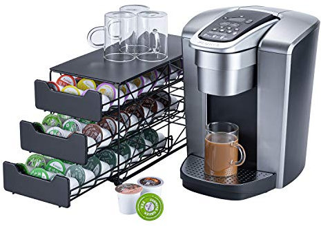 Rice rat K Becherhalter für Theken, klein für Keurig K-Becherhalter für Mr Kaffee für Tee (63 Kapseln-3 Etagen)