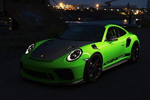 LightSeeker Photography&Design Porsche GT3 RS Wandbild auf Hartschaumplatte mit Profilaufhängung
