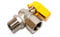TLDSHOP® - Rubinetto gas varie misure e modelli - PZ 1 (a squadro 1/2 maschio/femmina)