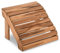 Raburg Fußbank SUNJA Premium in NATUR - Akazie Hartholz, geölter Fußhocker, passend für XXL Design-Gartenstuhl Canadian Adirondack Deck-Chair/Hamburger Alsterstuhl, belastbar bis 50 kg