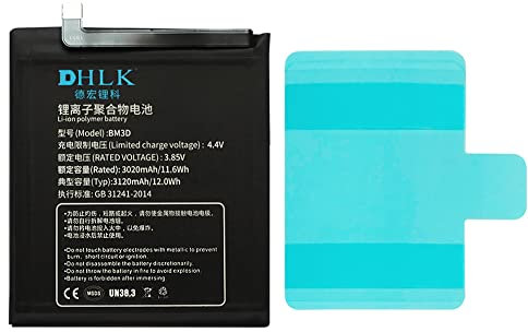 DHLK® Akku Batterie kompatibel mit Xiaomi Mi 8 SE [BM3D - 3120 mAh