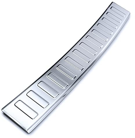 teileplus24 Ladekantenschutz passend für Mitsubishi Space Star 2. FL | 2020-2024 Aluminium Passgenau vorinstalliertes Montageband Reinigungstuch Rostfrei