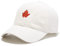 XYIYI Ahornblatt Weiß Classic Baumwolle Baseball Cap Verstellbar Baseballkappe für Damen Herren
