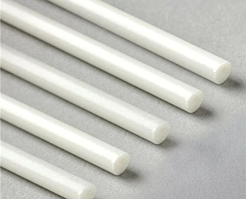 Fibre Glass Rods 200cm 4mm Roman Blinds - 5 X 2METRES, Off White