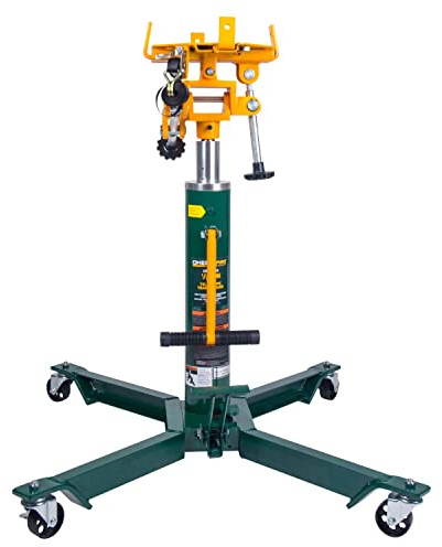 Omega Pro Hydraulic Transmission Jack - 2 Stage Telescopic Design with Foot Pump - 1000 lb. Capacity for Garage Shop (OP3606S)