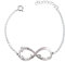 MI JOYA PERSONALIZADA - Pulsera Infinito Mujer Plata Personalizada con Nombres, Hasta 4 - Regalo original para novia, madre o abuela (Infinito Nombres)