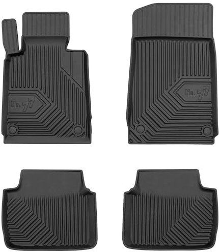 MatsMore Gummimatten Auto Fussmatte passend für BMW 3er E46 1998-2005 Erleben Sie neuen Reisekomfort mit rutschfesten Fußmatten No.77- Allwetter fußmatten Auto, Schutz vor Verschmutzung- Allwetter fuß