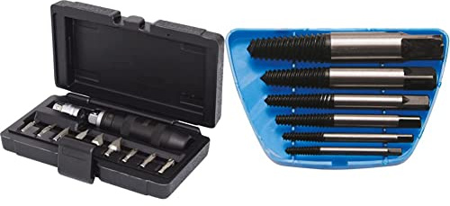 KS Tools 515.1003 1/2 Hand-Schlagschraubendreher-Satz, 11-tlg & BGS 1896 | Schraubenausdreher-Satz | Größen 1-6 | 6-tlg.