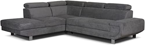 Toronto Sofa Bed with Storage | Corner Sofa | Double Sofa Bed | Full Grey | Warranty Included… (Left Hand)