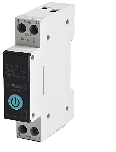 pour Tuya pour Zigbee Disjoncteur intelligent 1P Rail DIN 10 A