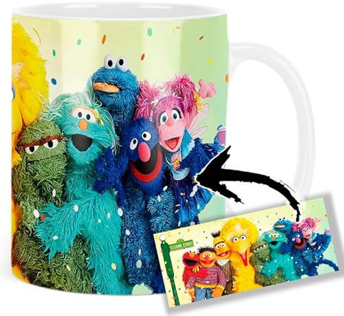Sesame Street Big Bird Bert Ernie Tasse Keramikbecher Mug