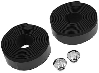 A ABSOPRO Black Foam Anti Slip Handlebar Tape Bar Grip Wrap for Bike Set of 2