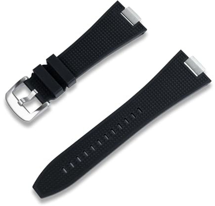 CRAFTER BLUE TS01 Uhrenarmband mit geradem Ende, FKM Gummi-Uhrenarmband, Ersatz für Tissot PRX 40 mm 410/407 Quartz/Automatik-Versionen, 40 mm, Kein Edelstein