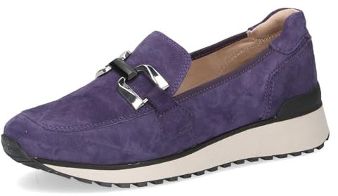 CAPRICE Pantofole da Donna 9-24700-43, Mocassino Basso, Pelle Scamosciata Viola, 41 EU