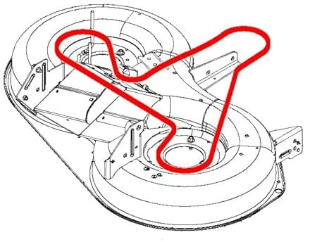 Wolfbelt Keilriemen 532439726 Messerantrieb passend für McCulloch M115-97TC M125-97TC/RB/HRB M130-97RB M145-97TC/HRB M165-97TC Classic