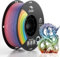 Creality Offizielles PLA+ 3D-Drucker-Filament, PLA Plus, PLA Pro, 1,75 mm, stark, robust, geschmeidiger Druck, Maßgenauigkeit +/- 0,02 mm, 1 kg Kartonspule, bunt (Rainbow)