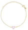Breil, Collezione Candy, Bracciale Donna in Acciaio Lucido Effetto Specchio Colore Oro e Giada Rosa a Forma di Cuore, Chiusura Regolabile, Bracciale con Cuore da 21 Cm