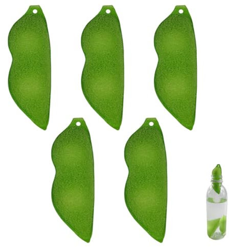 YOCDNOV 6 PCS Bottle Cleaning Sponge - Nettoyeur de Bouteilles Éponge de Cuisine en Forme de Pois Brosse de Nettoyage de Bouteilles pour Bouteilles en Verre de Différents Calibres et Tailles (Green)