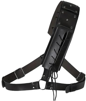 Lnhgh Light Sabers Holster | Medieval Renaissance Sabers Scabbard Sabre Back Holster | Adjustable Light Sabers Sheath, PU Leather Sabre Belt Holder For Pirates, Halloween, Knights, Cosplay