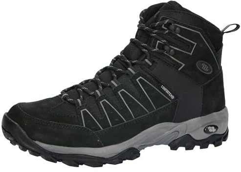 Brütting Unisex Mount Pinos High Trekkingsstiefel, Schwarz/Grau, 41 EU