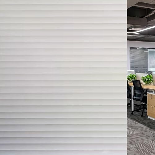 Fensterfolie Blickdicht Folie Fenster Sichtschutz 85 x 100 cm Sichtschutzfolie Glasfolie Statische Aufkleber Blickschutz, Sonnenschutz, Entfernbar, Statisch Haftend, für Zuhause, Lamellen