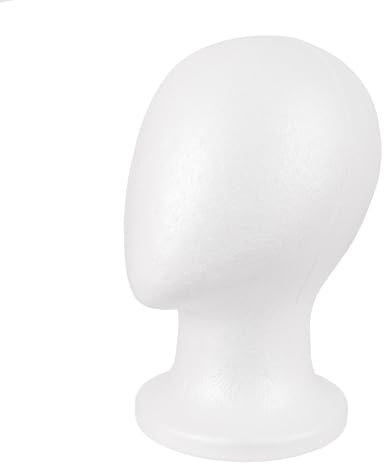 MapofBeauty Perücke Kopf Mit Mannequin Heads Foam für Perücke Holder Zeigen Masks Hats DIY Perücke Stand (Weiß)