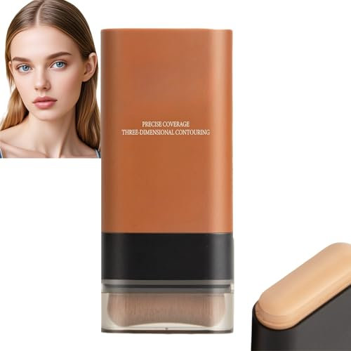 Makeup Multi-Use Full Coverage Concealer Stick,Makeup Foundation,Contour Stick,Cream Foundation with Built-in Brush,Long Lasting Hydrating Fa-ce Found-ation,Found-ation S-tick,03#