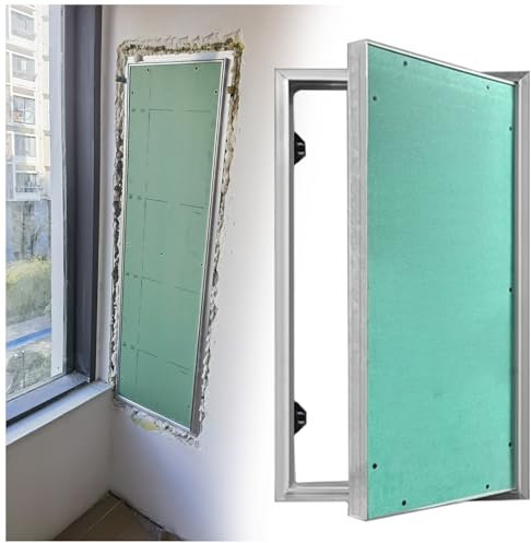 Revisionsklappe Trockenbau Hochbelastbar Zugangsplatte Für Trockenbauwände Flush Mount, Universal-Zugangstür Lackierbar Unsichtbar, Service-Schacht-Türen Für Sanitär/Elektrizität/Heizung(28x39in(700x1