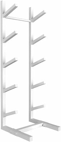 YHEIANJ Bodenstehendes Snowboard-Rack, Home-Gym-Organizer-Halter, Mustertafel-Präsentationsständer Für Ski/Skateboards/Roller, Präsentationsständer Für Garage/LadenWhite,25x25x85cm