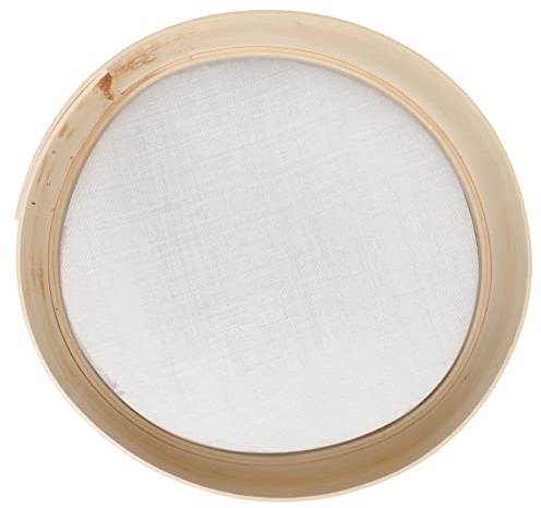 TIDTALEO Setaccio per Farina in Legno Setaccio per Farina in Polvere da Cucina Utensile Resistente e Stabile