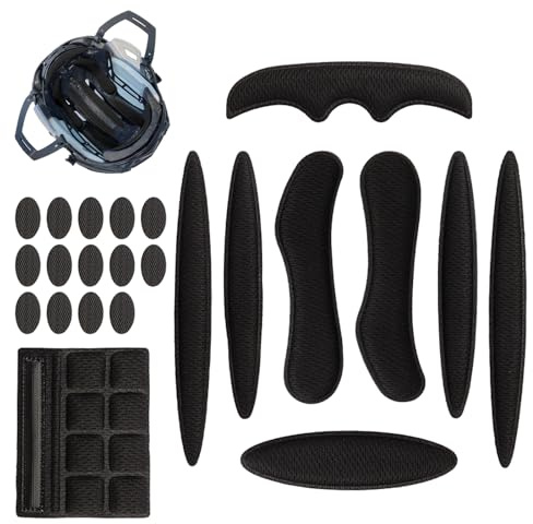 Fahrradhelm Polster Ersatz Set Universal Helmpolster Schaumstoff Ersatz Fahrrad Helm Polster Fahrradhelm Zubehör Kit Innenpolster Schwarz Antikollisionsfutter