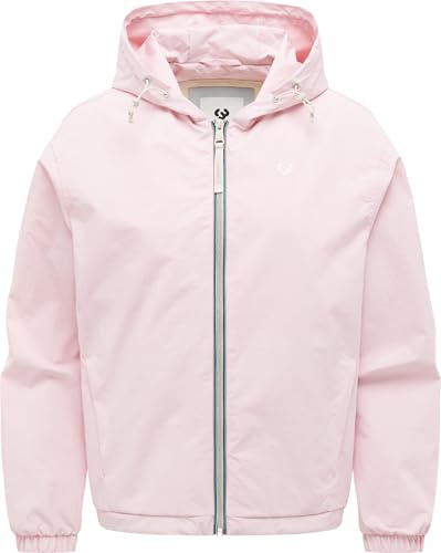 Ragwear Damen leichte Übergangsjacke kurze wasserdichte und atmungsaktive Funktionsjacke mit verstellbarem Saum und Kapuze Cezzora Marshmallow Gr. XXL