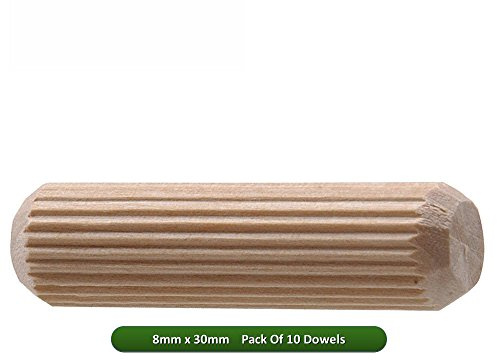 Fort Fasteners Wooden Dowel 8mm x 30mm Pack Of 10
