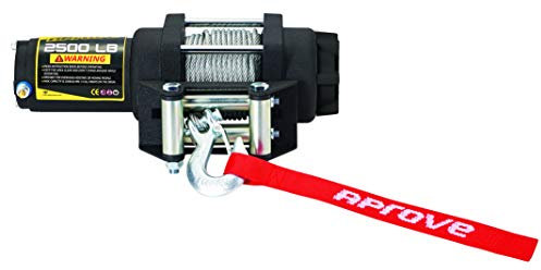 Aprove ATV/UTV, elektrische Seilwinde, 12 V, mit Stahlseil