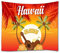 A.Monamour Wandteppiche Aloha Hawaii Sommer Palme Tropisch Strand Sonnenuntergang Silhouette Natur Landschaft Textil Stoff Wandbehang Tapisserie Vorhänge Tischdecke Bettdecke Strandtuch 180x200cm