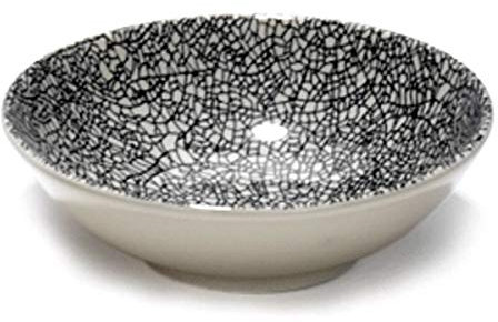 Lambert - Kaori - Schale, Schüssel, Salatschale, Dessertschale - Steingut - mit edler Krakelee Glasur - 1 Stück - Ø: 14 cm