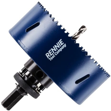 111mm Hole Saw Bi-Metal With Arbor And Pilot Drill For Drilling/Cutting Wood, Plastic, Metal Sheet, Stainless Steel, Pipes, Drywall, Circular Holesaw Set M35 5% Cobalt Bi Metal Hole Cutter