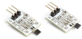 Whadda Magnetischer Hallsensor (Holzer), 2 Stück, eingebauter Verstärker, Schmitt-Trigger, offener Kollektor-Ausgang, weiß