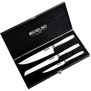 MICHELINO 3-tlg. Messerset in Geschenkbox Messer-Set