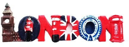 Imán para nevera 3D de Londres, Inglaterra, colección de manualidades de resina