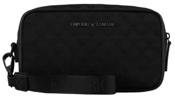 Emporio Armani Omnia Jacquard Kulturbeutel schwarz
