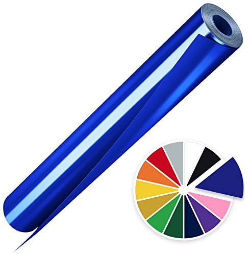 Artcut Heat Transfer Vinyl, 12 X 10ft Htv Vinyl Iron On Vinyl, Permanent Vinyl, Vinyl Roll Adhesive Vinyl, Permanent Vinyl Roll(Blue)