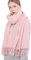 RIIQIICHY Damen Schal Rosa Stola Festlich für Abendkleid Pashmina Schals Tücher für Frauen Hochzeit Schultertuch Frühling Winter Schal Warme Kuschelig