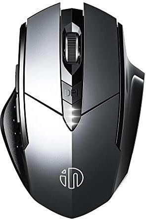GameXtrem Maus kabellos, Silent wiederaufladbare Bluetooth-Funkmaus (Tri-Mode: BT 5.0/4.0+2.4G), Ergonomische tragbare Maus Bluetooth für Laptop PC Computer, Mac OS,Android,Windows