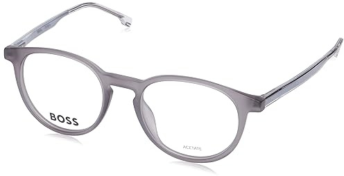 BOSS HUGO 1316 Brille, Grey Ruthenium, 50 für Herren, Grau Ruthenium