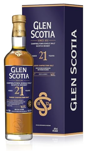 Glen Scotia 21 Years Old Single Malt Scotch Whisky 46% Vol. 0,7l in Geschenkbox