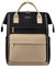 LOVEVOOK Schultasche Damen Mädchen Schulrucksack Jungen Teenager Wasserdichter Lehrertasche Arbeitsrucksack mit 15,6 Zoll Laptopfach & Anti Diebstahl Tasche für Reisen Uni Schule Büro, Khaki Schwarz
